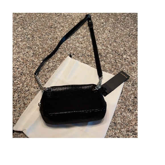 ‼️WOW‼️🤩🤩Pinko Mini Corelli Black Leather & Suede Pouch-NWT🤩SPECIAL EDISION‼️ - Picture 6 of 16